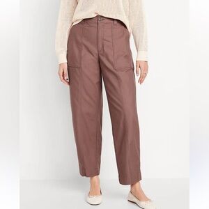 Wit & Wisdom High Waisted Barrel Ankle Canvas Pants sz 20W